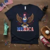 America Eagle USA Flag Patriotic bold graphic design printed on comfortable cotton t-shirt