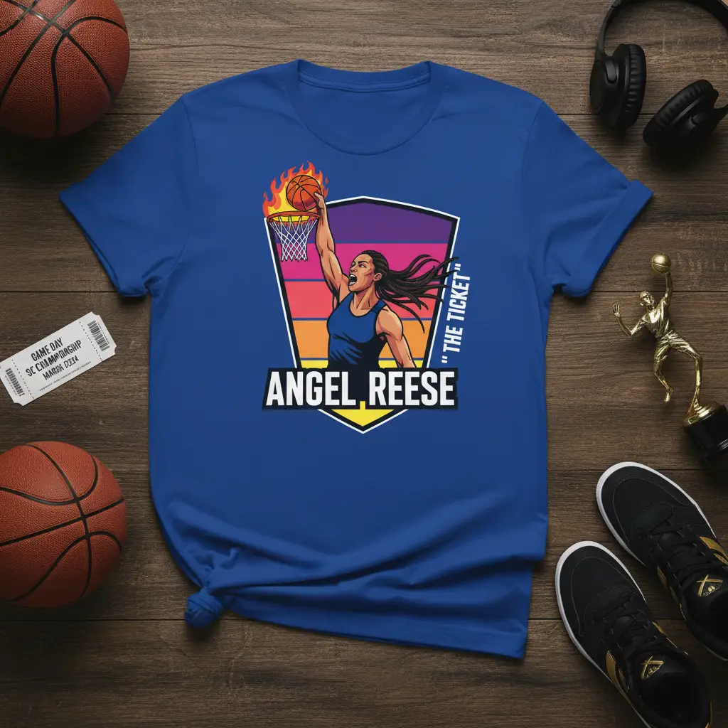 Angel Reese the Ticket Basketball T-Shirt Fan Gift