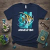 Angelfish T-Shirt creative graphic design printed on comfortable cotton t-shirt