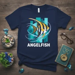 Angelfish T-Shirt creative graphic design printed on comfortable cotton t-shirt