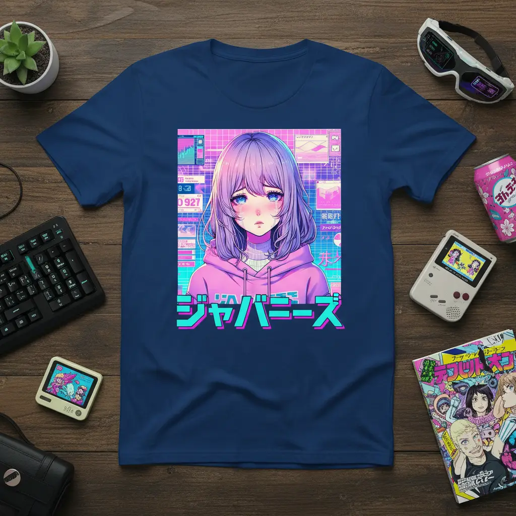 ジャパニーズ Anime Girl T-Shirt Kawaii Japanese Quote Apparel