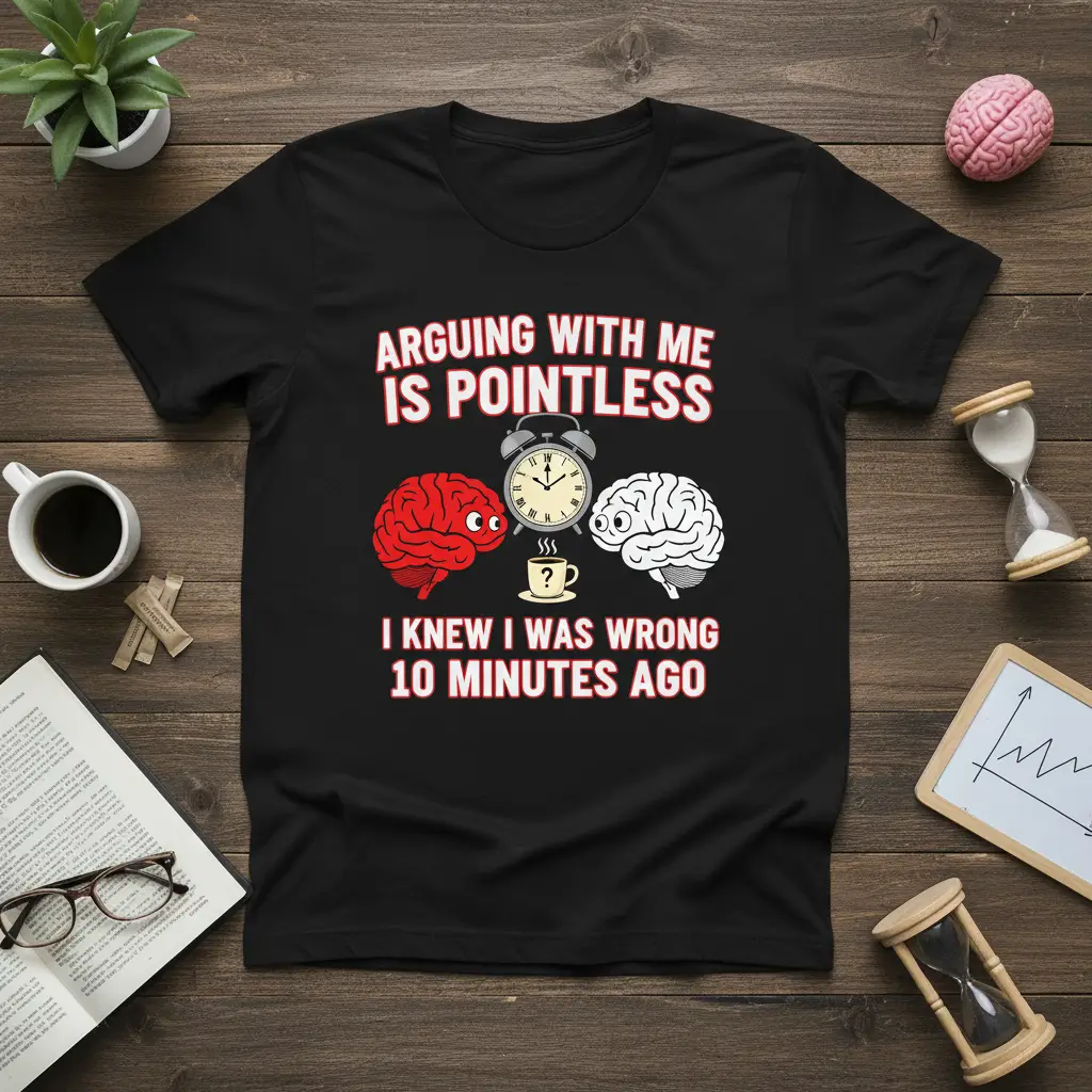 Arguing With Me Is Pointless T-Shirt Funny Quote Gift