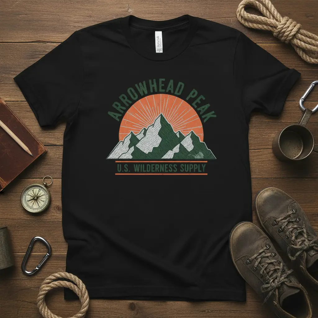 Arrowhead Peak U.s. Wilderness Supply T-Shirt Adventure Ready