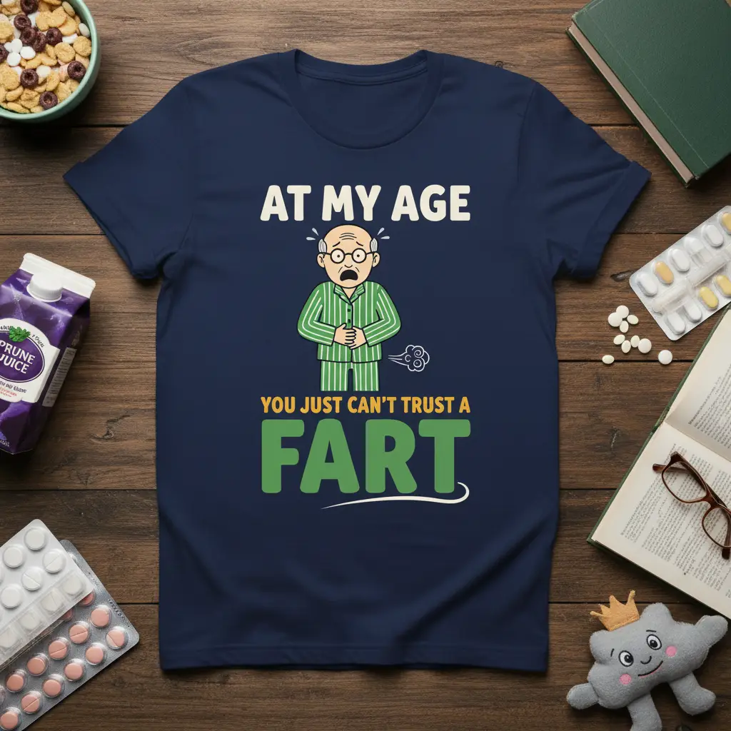 At My Age You Just Can’t Trust a Fart Funny T-Shirt