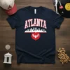 Atlanta Skyline Heart Phoenix unique graphic design printed on comfortable cotton t-shirt
