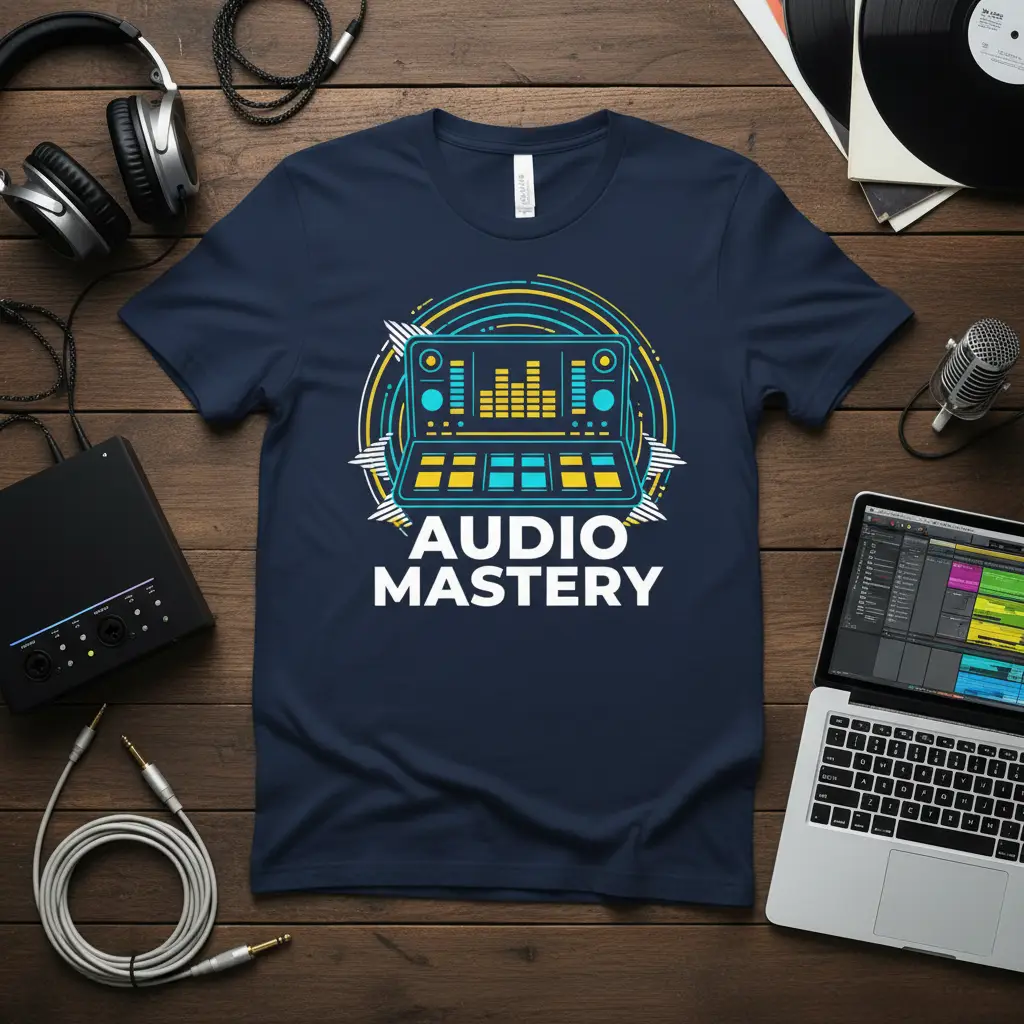 Audio Mastery Sound Engineer T-Shirt Music Producer Gift