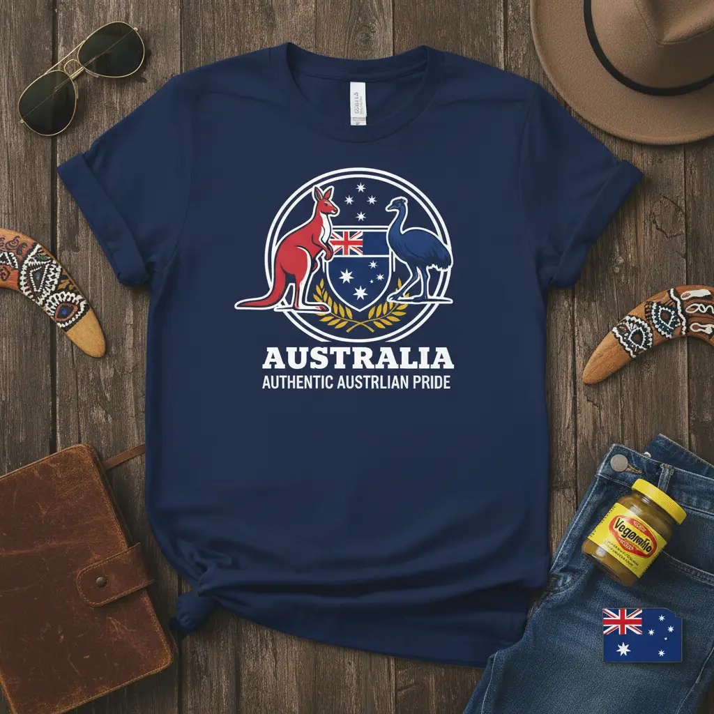Australia Authentic Austrlian Pride T-Shirt Aussie Gift