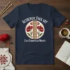Authentic Folk Art East European Motifs t-shirt with red poppy flowers and geometric patterns