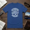 Authorized Personnel T-Shirt with a circular logo featuring a key, gears, and a padlock graphic