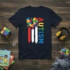 Autism Awareness Puzzle Heart T-Shirt stylish graphic design printed on comfortable cotton t-shirt