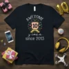 Awesome 10 Est. since 2013 t-shirt design with shield graphic and festive elements