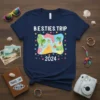 B.E.S.T.I.E.S. TRIP 2024 creative graphic design printed on comfortable cotton t-shirt