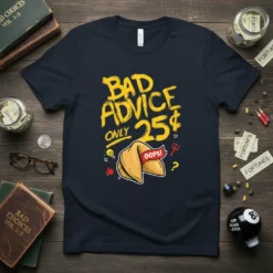 Bad Advice Only 25 Cents unique graphic design printed on comfortable cotton t-shirt