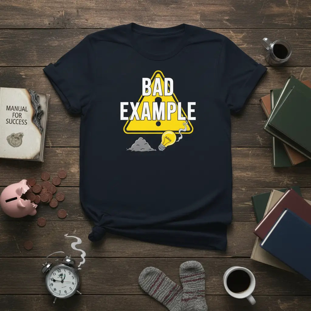 Bad Example Funny Quote T-Shirt Humorous Gift Idea