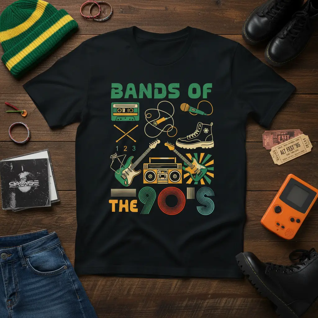 Bands of the 90’s Retro Music T-Shirt Gift