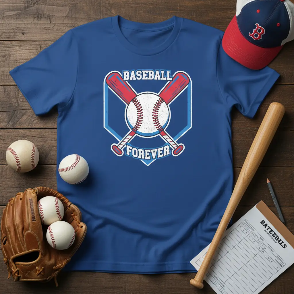 Baseball Forever T-Shirt | Vintage Baseball Fan Gift