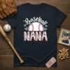 Baseball NANA T-Shirt design featuring the word "Baseball" above a baseball graphic and "NANA" in bold letters with baseball stitching