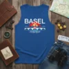 Basel Switzerland Travel Tank Top stylish graphic design printed on comfortable cotton t-shirt
