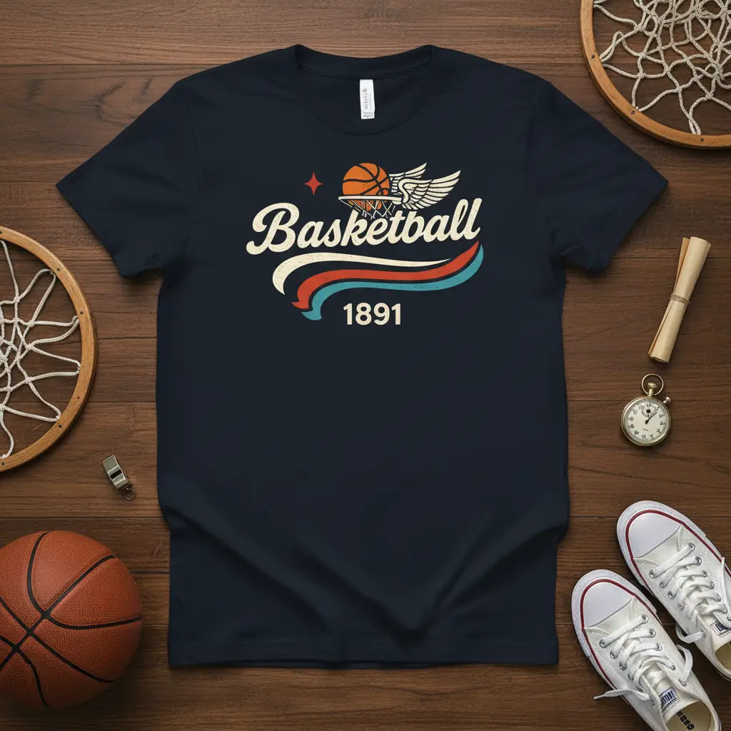 Basketball 1891 Vintage Sports T-Shirt Classic Fan Gift