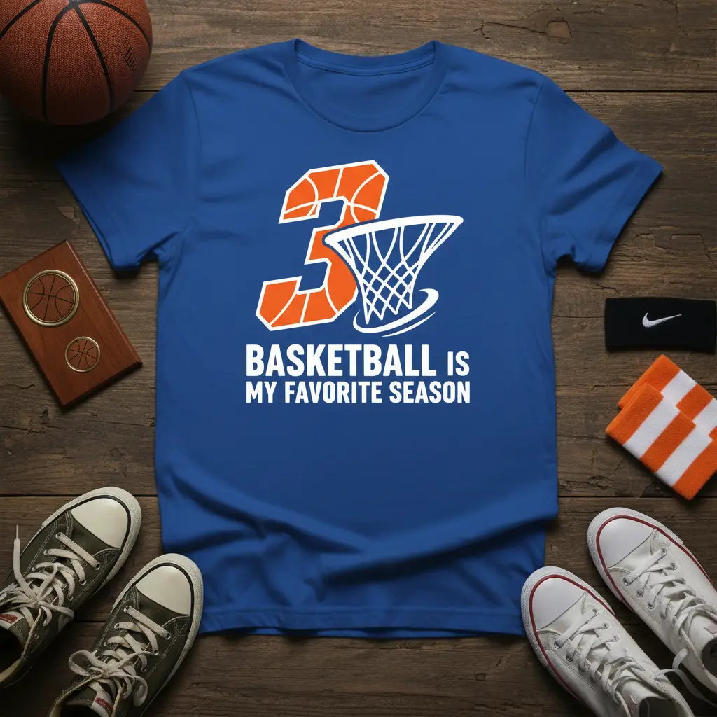 Basketball Is My Favorite Season T-Shirt Fan Gift