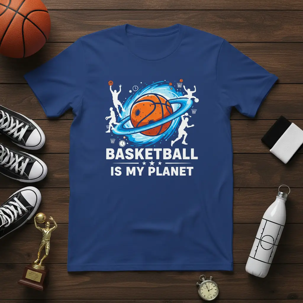 Basketball Is My Planet T-Shirt Fun Sports Fan Gift