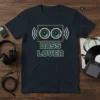 Bass Lover T-Shirt featuring a graphic of two speakers with sound waves and bold text