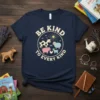 Be Kind To Every Kind t-shirt design with cow, pig, sheep, chicken, and goat graphic in a circle