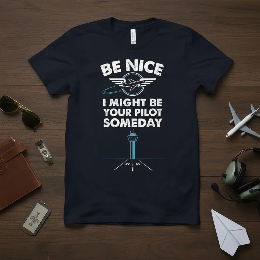 Be Nice I Might Be Your Pilot Someday T-Shirt