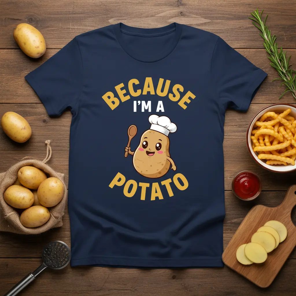 Because I’m a Potato T-Shirt Funny Chef Design