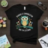 Behavior is Communication and I'm Listening T-Shirt with owl and children graphics, white text and colorful hearts