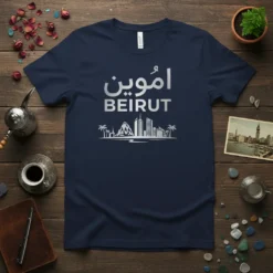 اموين BEIRUT unique graphic design printed on comfortable cotton t-shirt