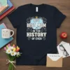 Best Best Mom In The History Of Ever quote t-shirt with crown and stars graphic