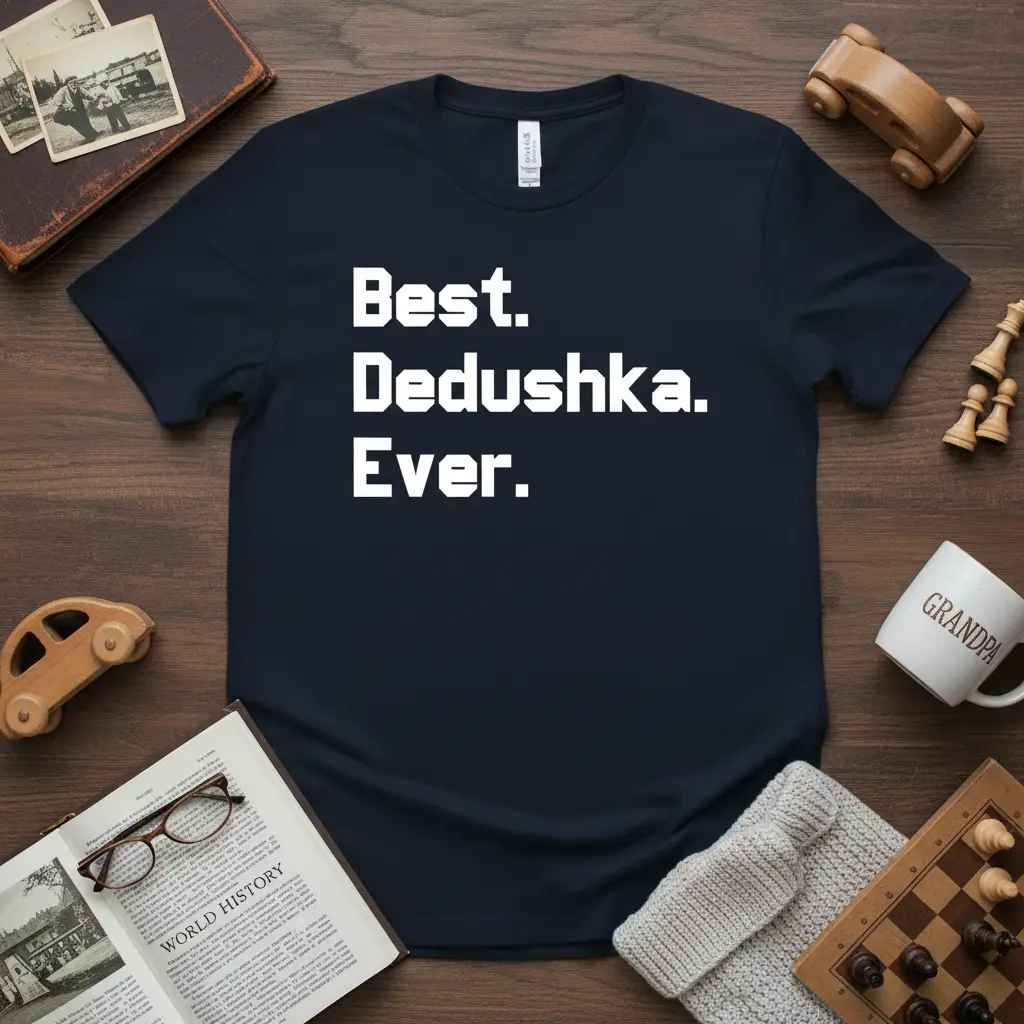 Best Dedushka Ever T-Shirt Grandfather Gift for Men