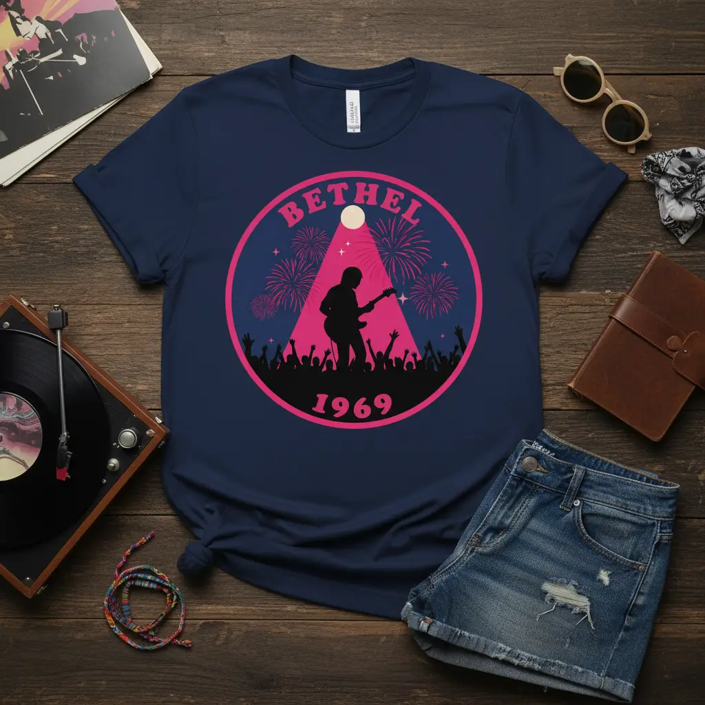 Bethel 1969 Concert T-Shirt Retro Music Festival Gift