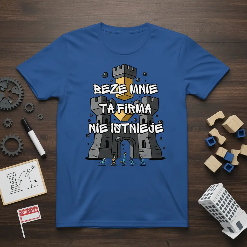 Beze Mnie Ta Firma Nie Istnieje T-Shirt Funny Polish Quote Gift