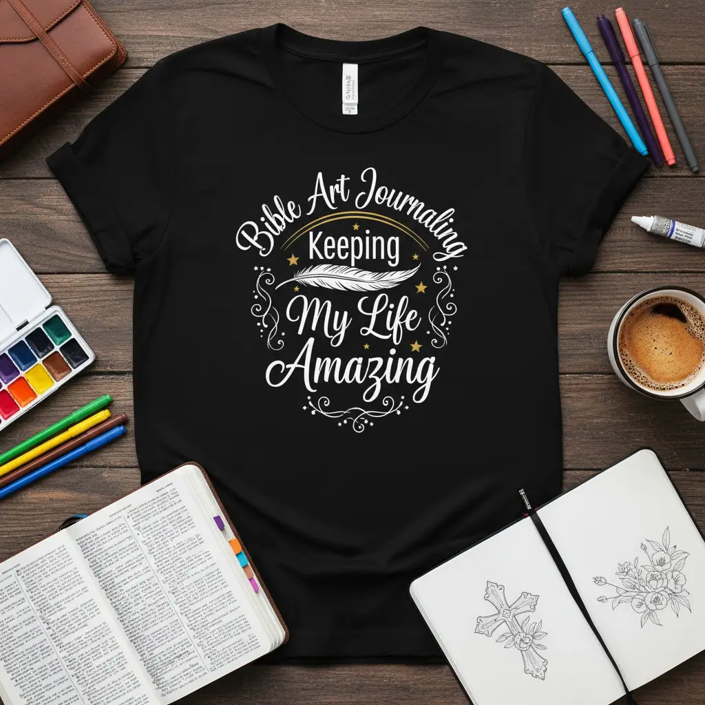 Bible Art Journaling Keeping My Life Amazing T-Shirt