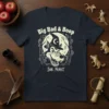 Big Bad & Boop INK. FEAST. Halloween wolf t-shirt with witch hat and moon graphic