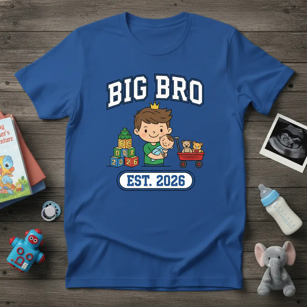 Big Bro Est. 2026 T-Shirt New Sibling Announcement