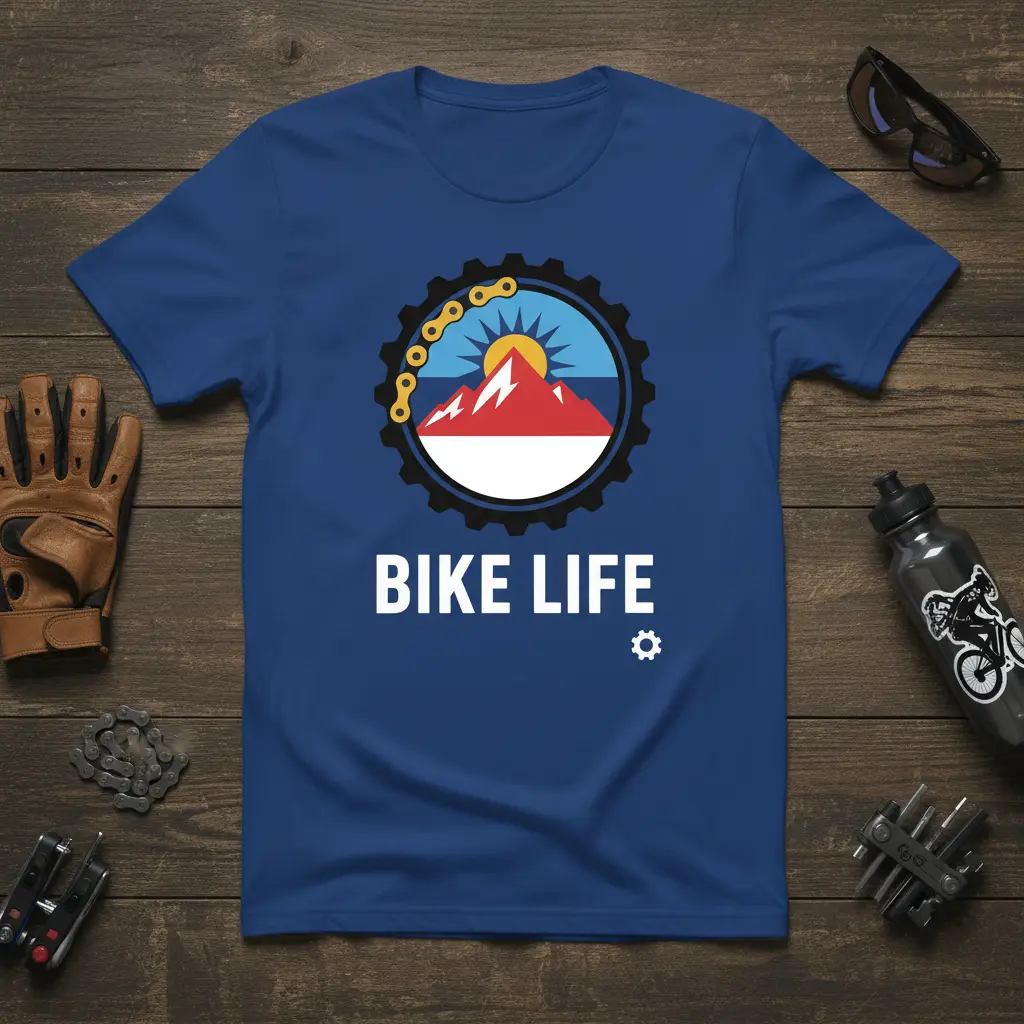 Bike Life Mountain Cycling T-Shirt Adventure Gift