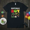 Birthday Boy 1 Up T-Shirt with Super Mario inspired graphics and text, perfect for a gamer's first birthday celebration
