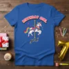 Birthday Girl Carousel Unicorn bold graphic design printed on comfortable cotton t-shirt