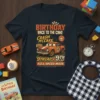 Birthday Race to the Cake Crash McCake 9th Lap Full Speed Mode t-shirt with racing car graphic and checkered flag