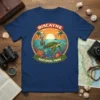 Biscayne National Park t-shirt design featuring a sea turtle, pelican, sailboat, and coral reef in a circular emblem