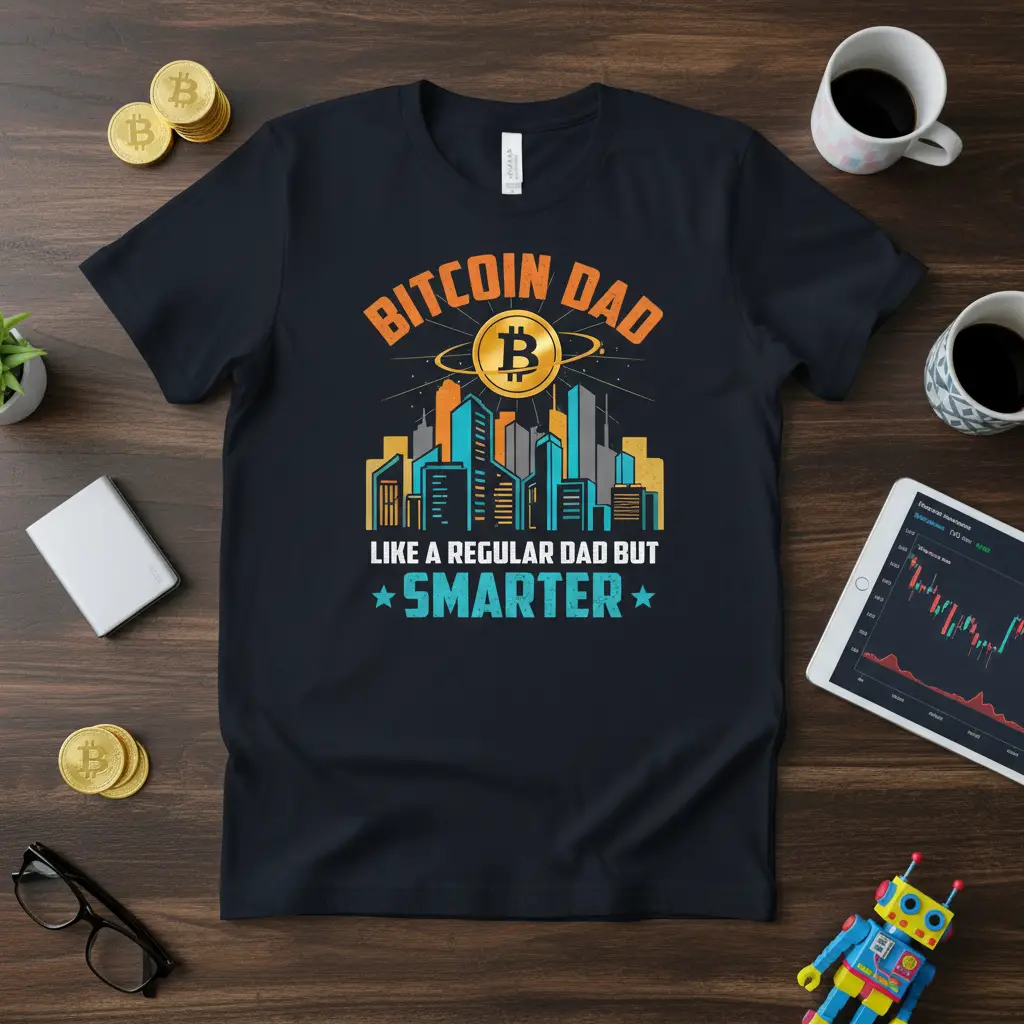 Bitcoin Dad Like a Regular Dad but Smarter T-Shirt
