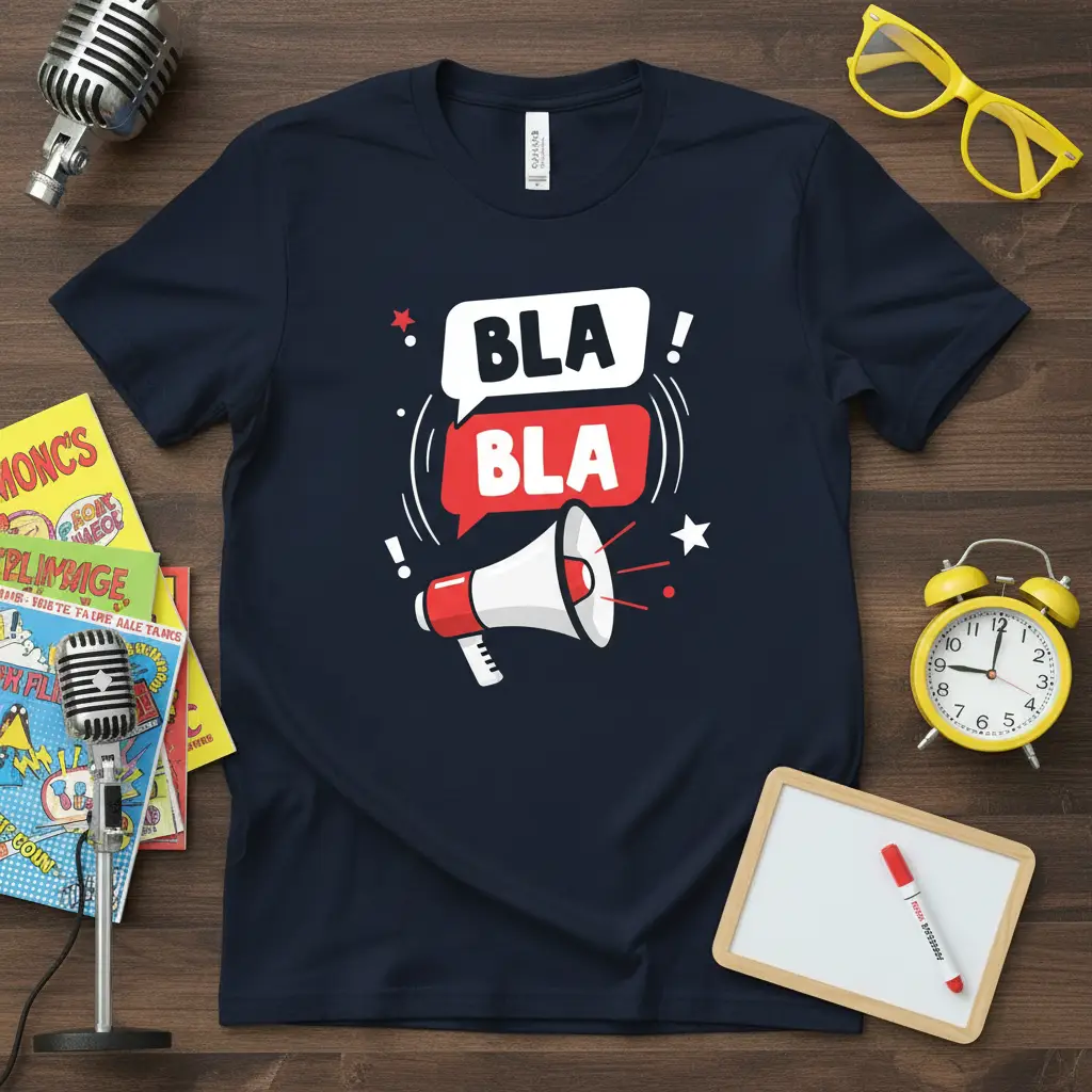 Bla Bla Quote T-Shirt Funny Gift for Talkative People