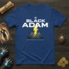 Black Adam DC Comics T-Shirt featuring the character's name, lightning bolt, and pyramids graphic