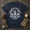 Blessed by the Frog The Kambo Way T-Shirt design with shamanic figure, frogs, moon, and foliage