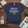 Blessed TO BE CALLED Grandma t-shirt design with floral and butterfly accents
