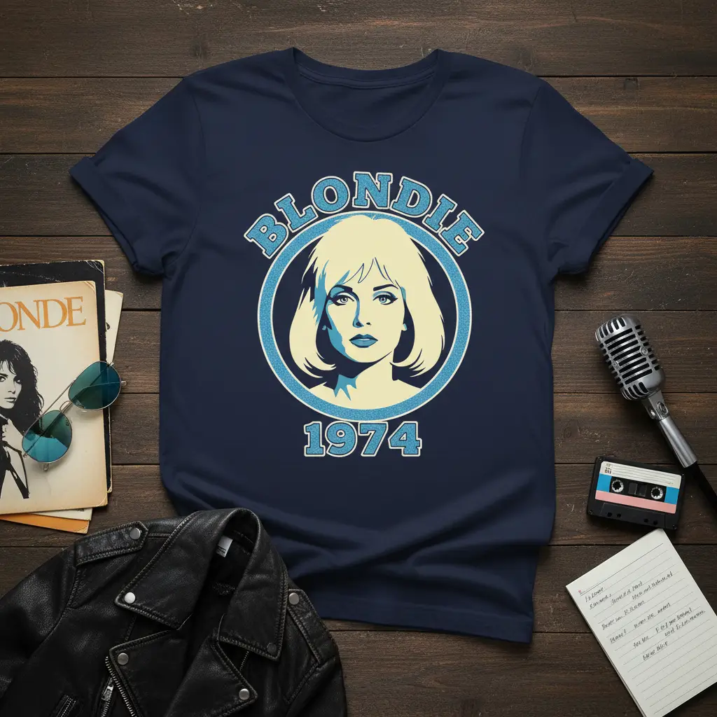 Blondie 1974 Band Tee Retro 70s Music Gift