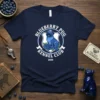 Blueberry Pug Kennel Club 1888 design featuring a blue pug with blueberries on a navy t-shirt